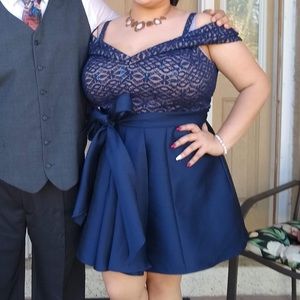 Navy Homecoming Dress